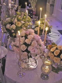 Candlelight tablescape