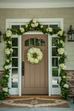 Beautiful floral doorway