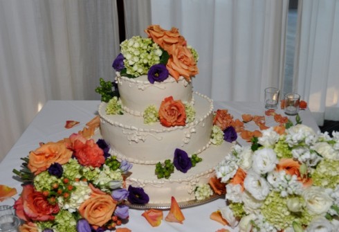 Wedding cake by Kathy Burton