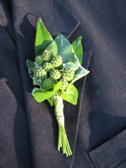 Berries make a great boutonniere